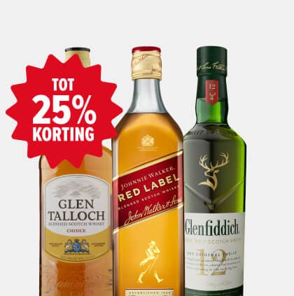 Whisky deals met korting tot 25%
